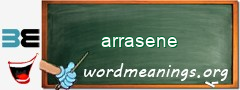 WordMeaning blackboard for arrasene
